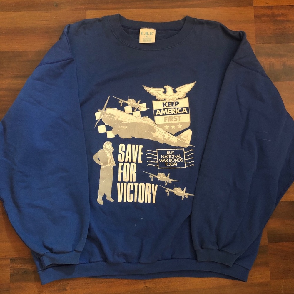 Save for Victory War Bonds Blue Sweatshirt
